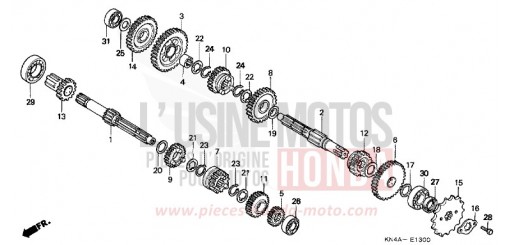 TRANSMISSION (CRF100F) CRF100F5 de 2005